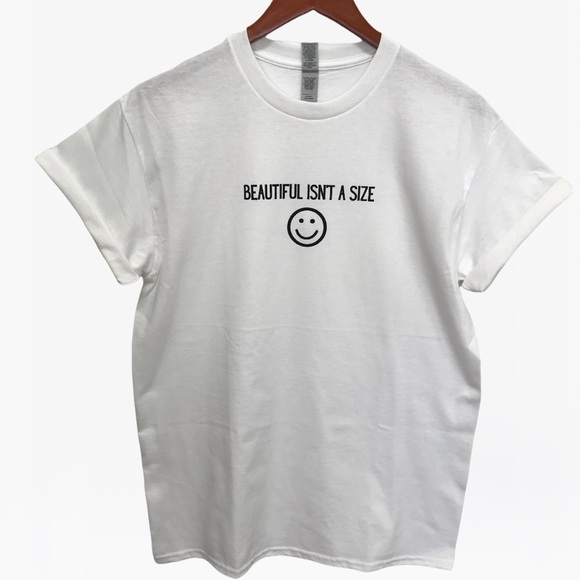 BEAUTIFUL ISN’T A SIZE Unisex Adult 100% Cotton Crewneck T-Shirts - Various - Picture 3 of 17